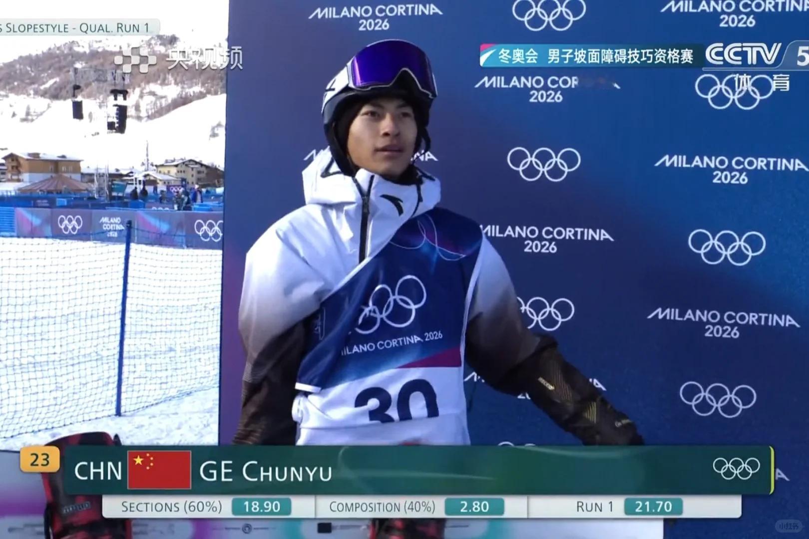 苏翊鸣第五位登场米兰冬奥坡面障碍技巧决赛18:20开滑！苏翊鸣第五位登场，这个出