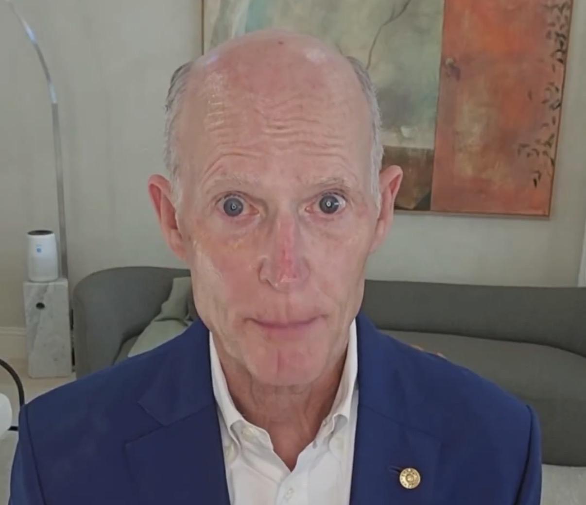 美国共和党籍参议员里克·斯科特今天发文说：“今天，我的朋友黎智英被中国不公正地判