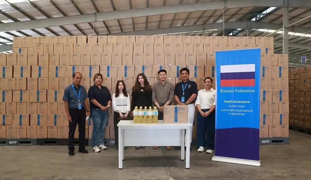 俄罗斯向缅甸无偿捐赠250吨葵花籽油！俄罗斯和缅甸即将实现互相免签，这两个国