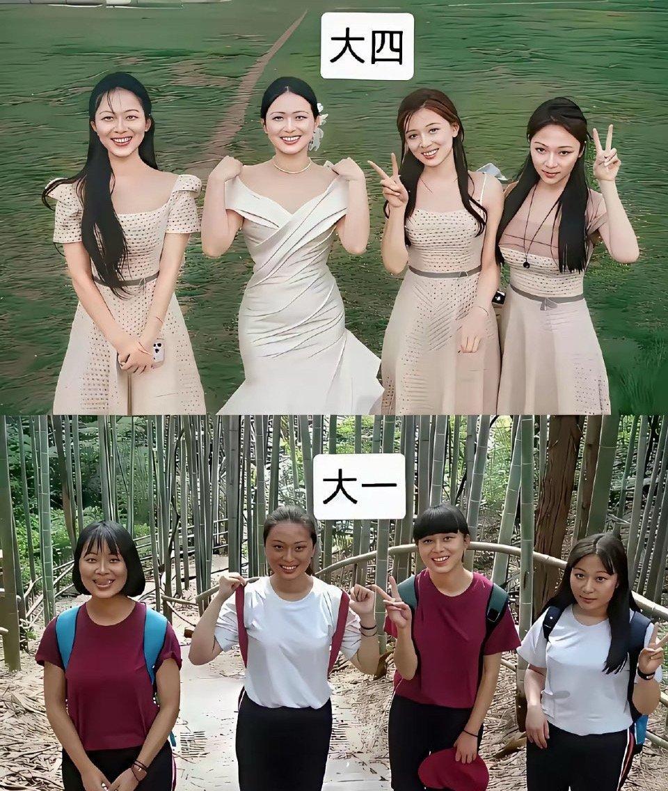 大学真是一个最高级美容院，把人的气质都改了