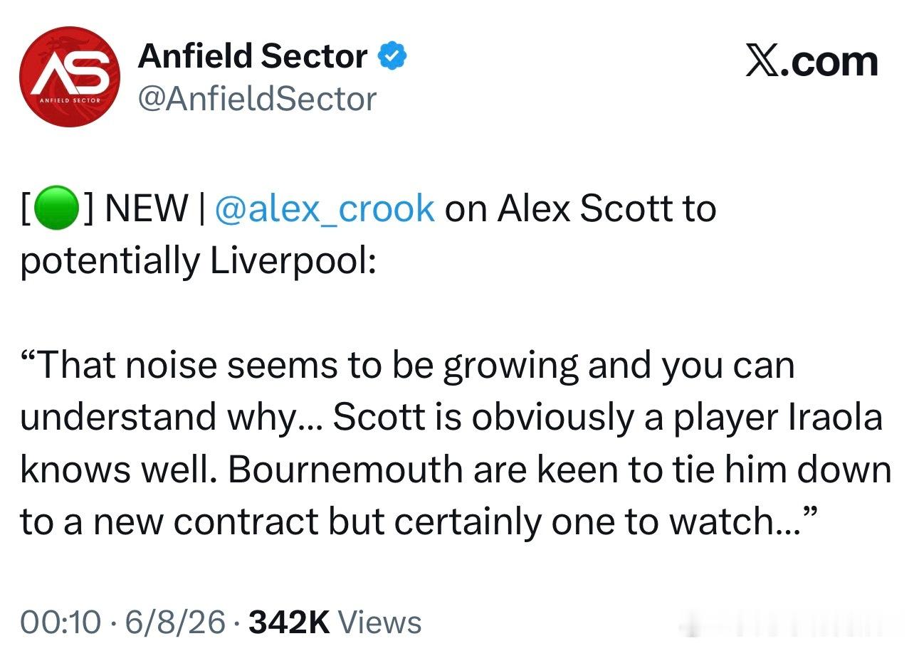 AlexCrook这个意思斯科特应该也是我军会关注的一个目标，Alex表示我军