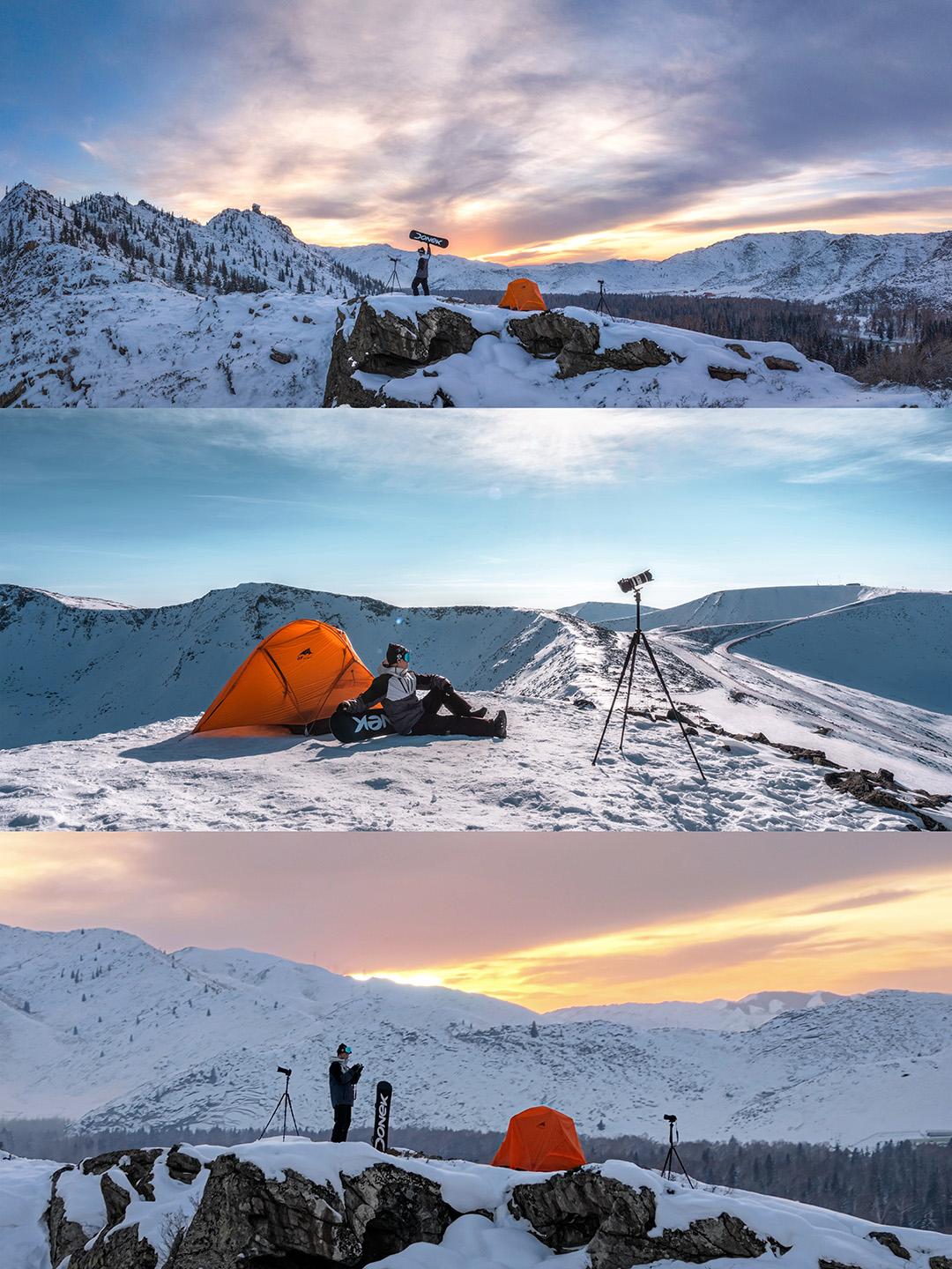 行摄可可托海 从日出到日落。P2-4  2900灰缆山顶 P5-8 塔...