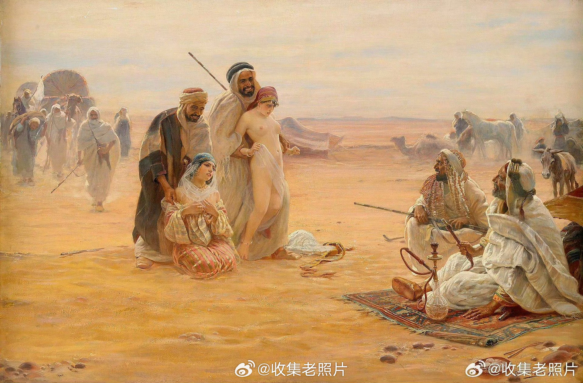 18世纪，欧洲。著名的油画《白奴贸易》，你不知道的历史事实，那就是白奴贸易。白奴