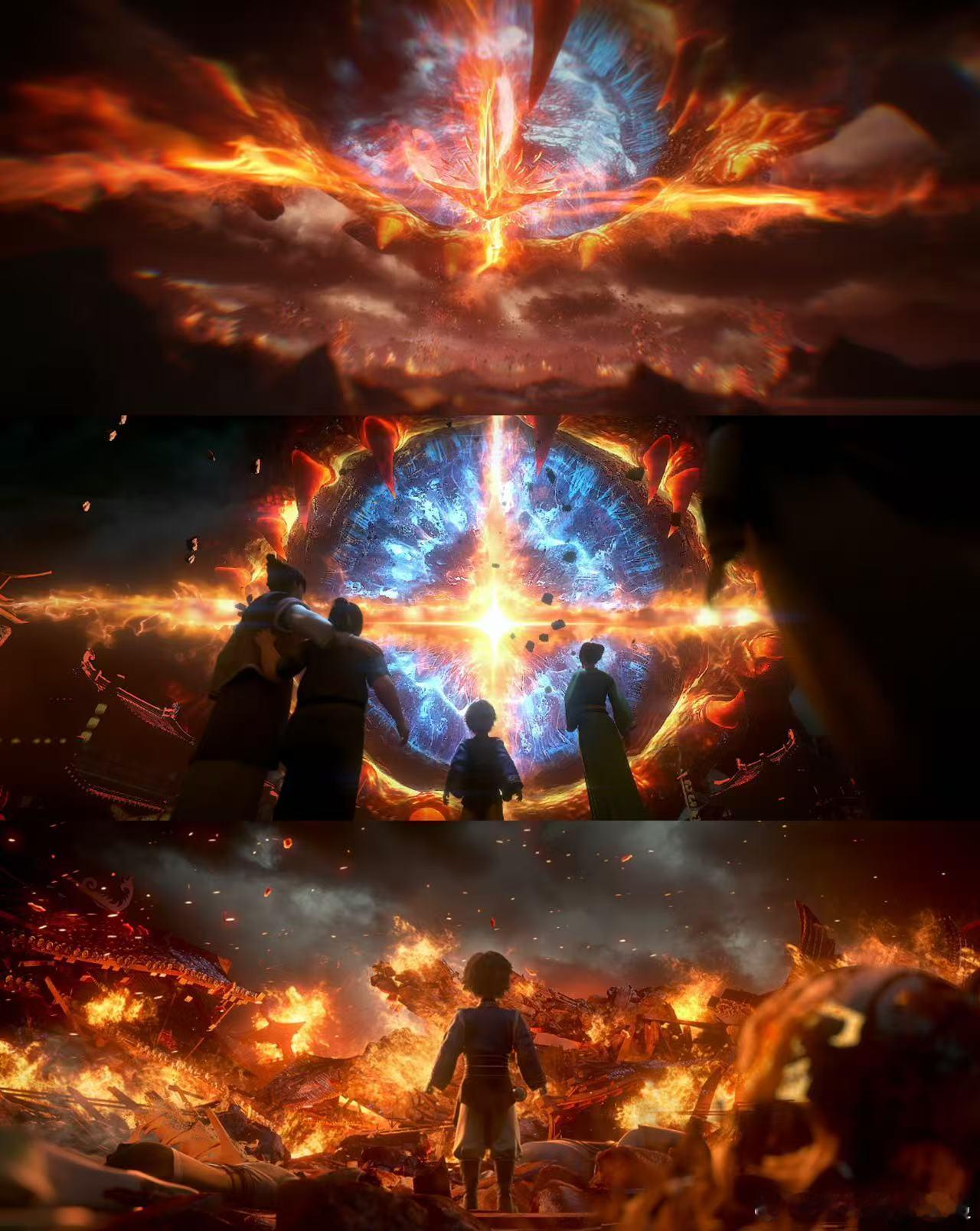 光阴之外动画化看着许青在绯红色闪电下战斗的画面，再配上紧张的配乐，瞬间就被拉进