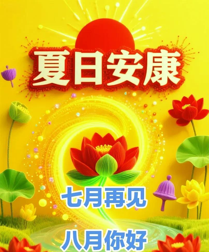 七月再见·八月你好[比心]愿日子如光。七月的蝉鸣渐歇，把燥热与匆忙轻轻收