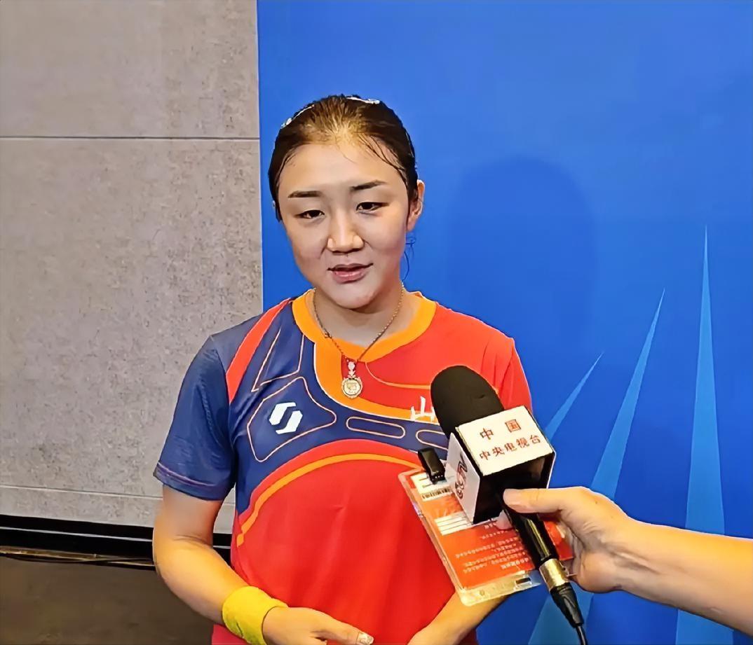 陈梦全运会首秀迎开门红，赛后终于接受采访：简单3句话体现大格局！陈梦说：阔
