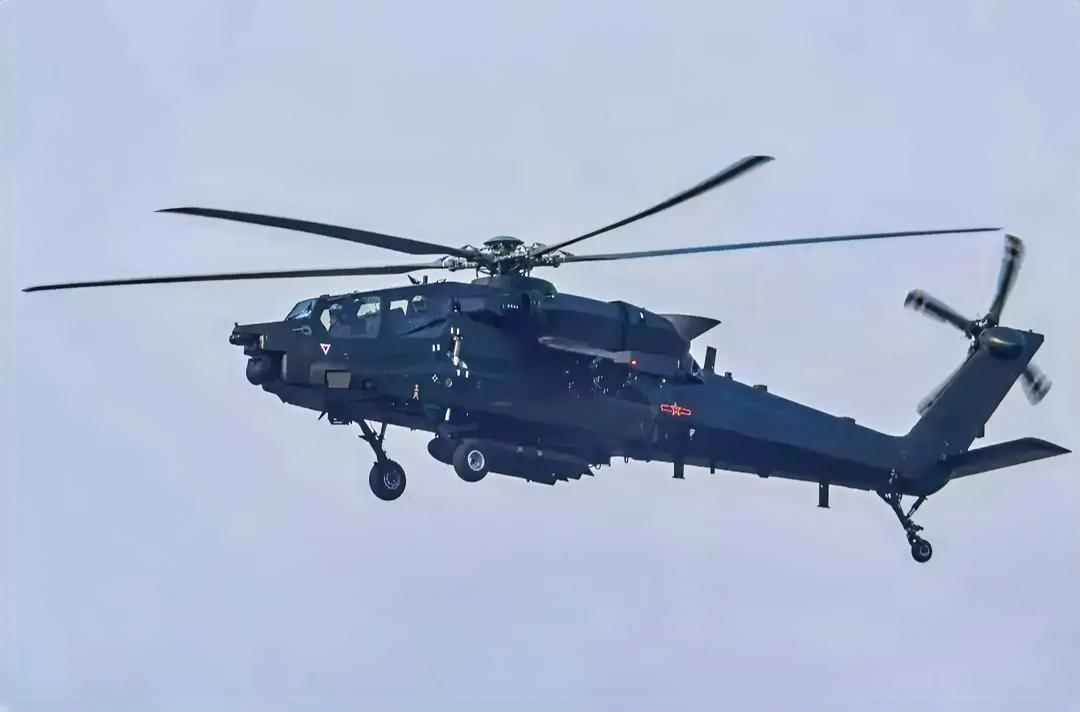 这是中国自主研发的新型重型武装直升机，是我们在直-20通用直升机平台上自主研制的