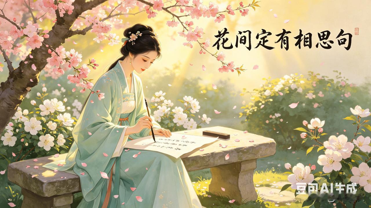 上联：花间定有相思句下联：月下犹藏缱绻情