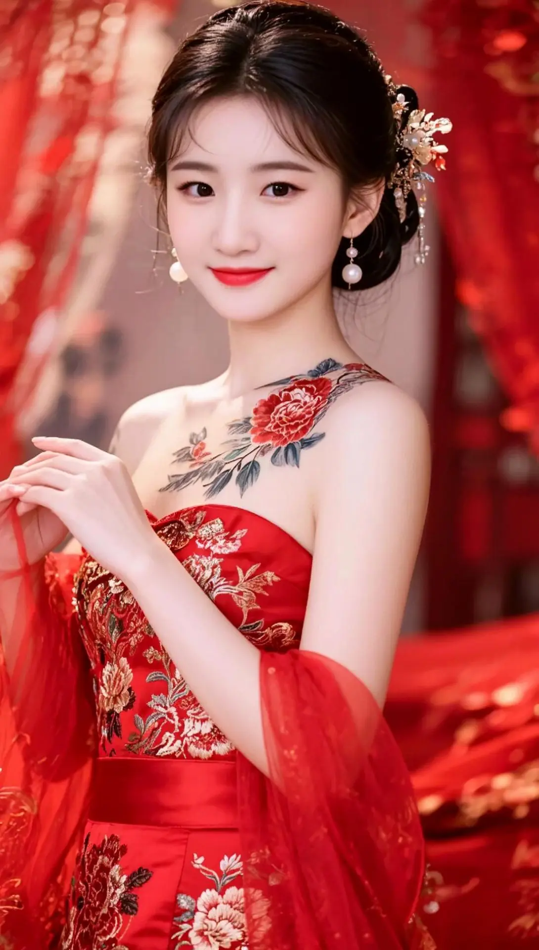 AI中式红妆写真组 ai创作全新升级