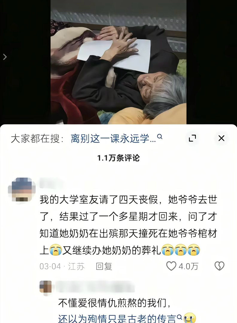 想到这冗长的一生再难以相见我便难免哽咽