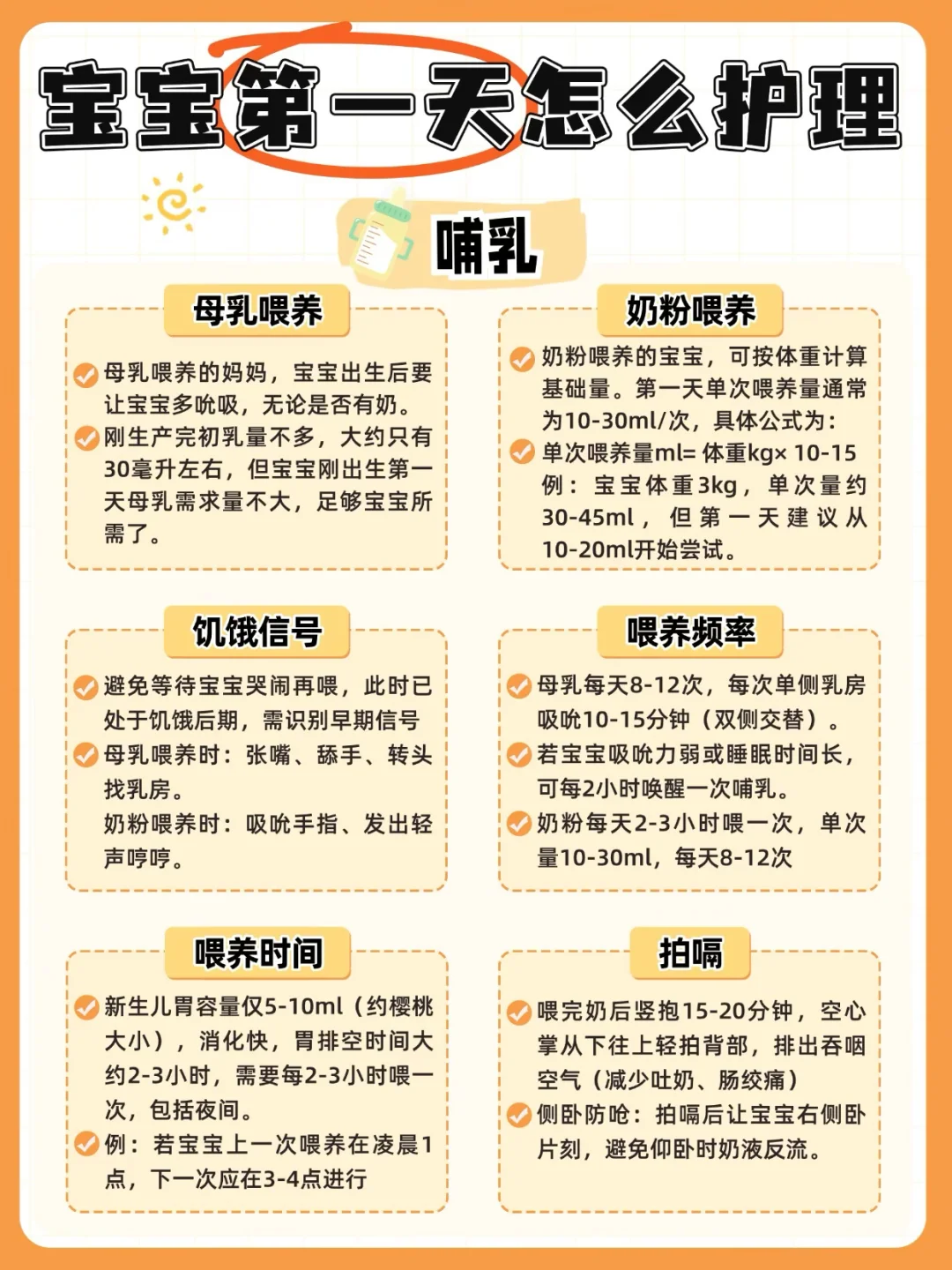 照顾新生儿护理流程🔥过来人经验分享