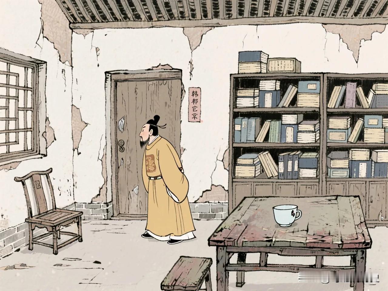 洪武朝有个御史叫韩宜可，经常穿补丁的衣服，朱元璋怀疑他装穷，决定夜里乔装暗访，结