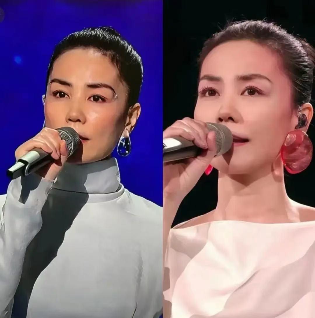 王菲的妆照是谁做的？必须给他减少一个鸡腿不是眉毛奇怪的化到了眼角处，而是把王