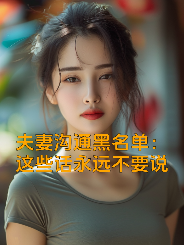 夫妻沟通黑名单：这些话永远不要说