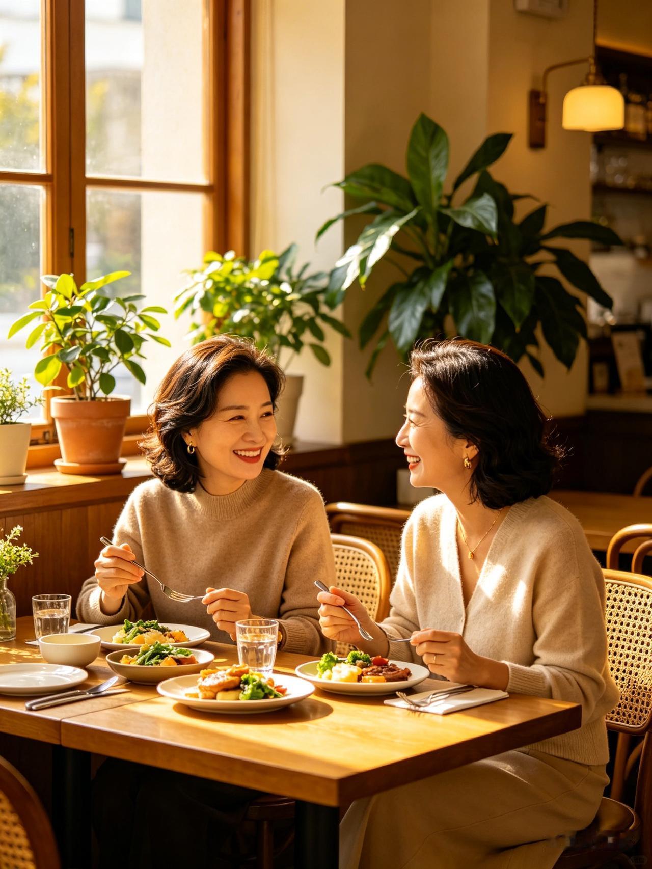 多年不见的女同学突然请我吃饭，我拒绝两次，她还要请我。结果我扛不住就去了。我