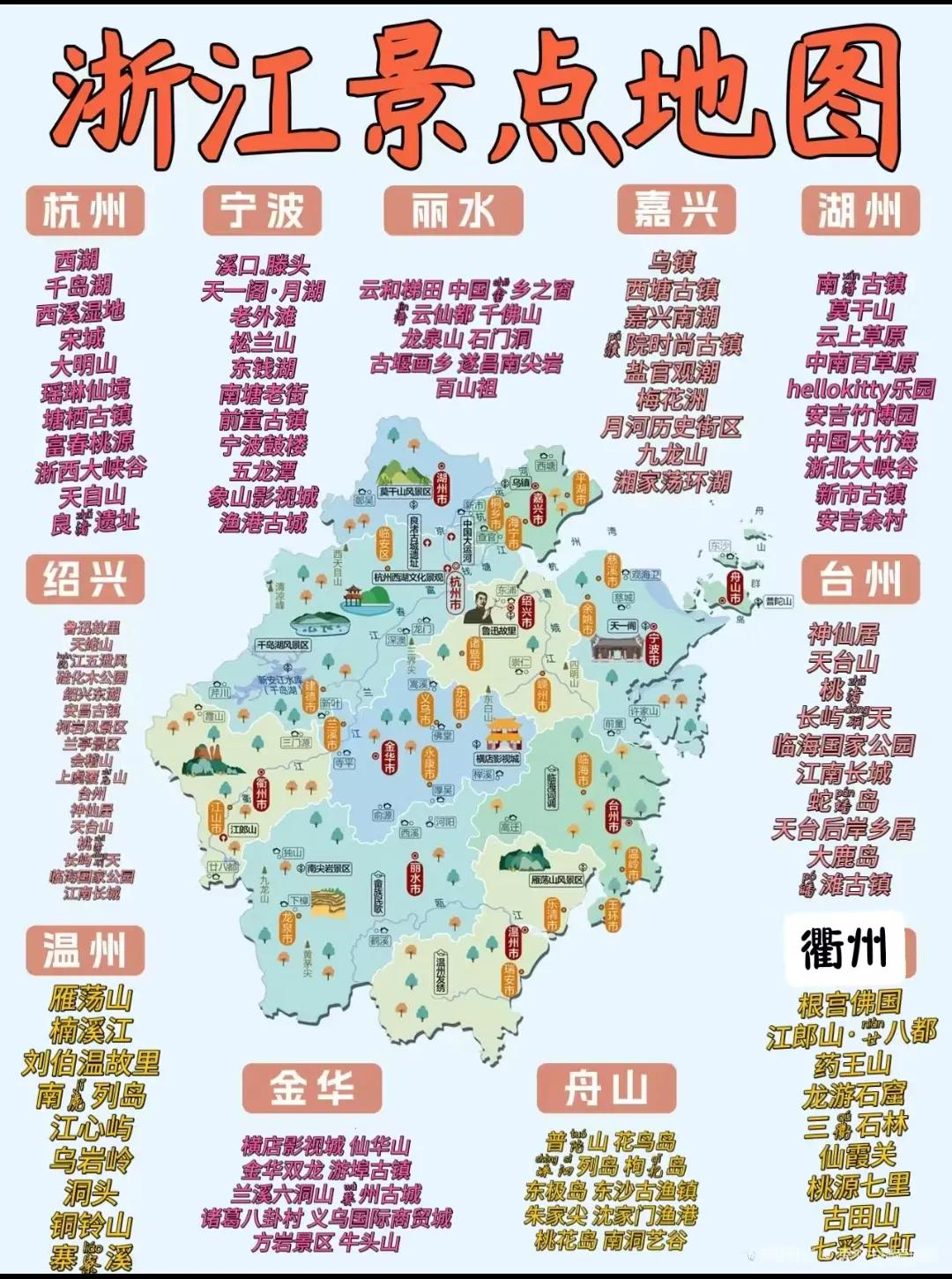 浙江是我心目中最好玩的省各个城市，县级市，县城都很好玩，有特色周末在浙江，能