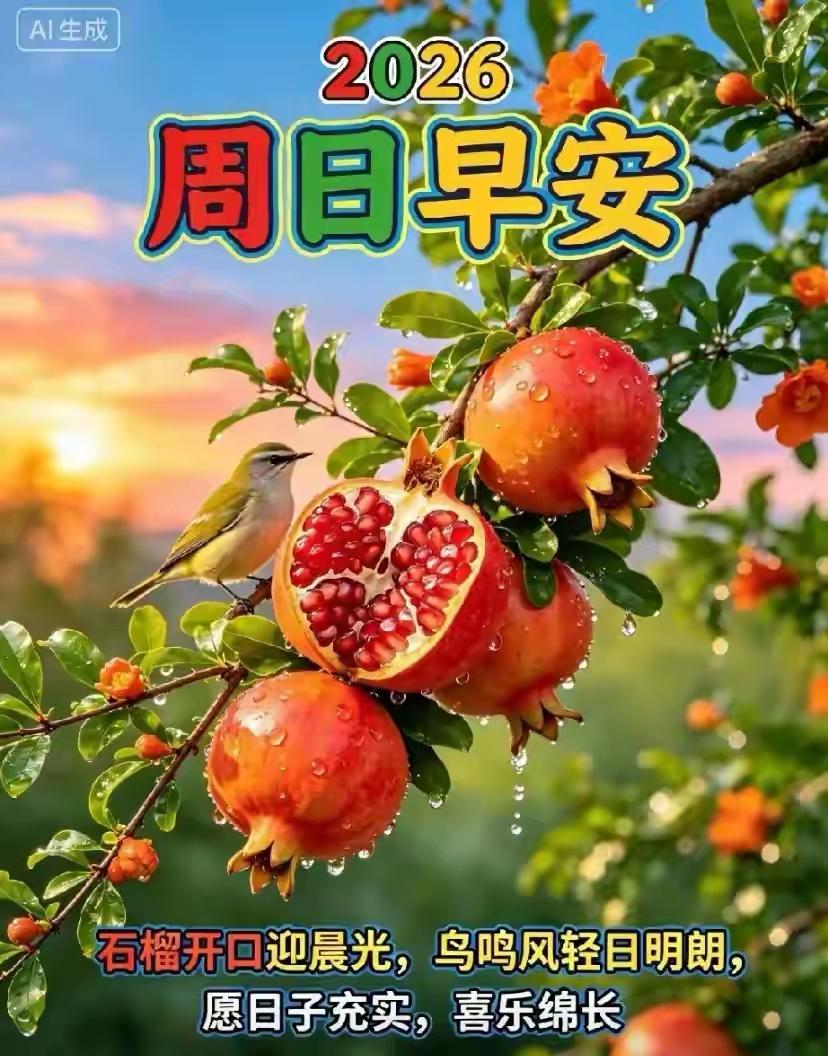 周日的清晨，不必匆匆赶路。一句简单的早安，没有华丽辞藻，却自带治愈的力量。