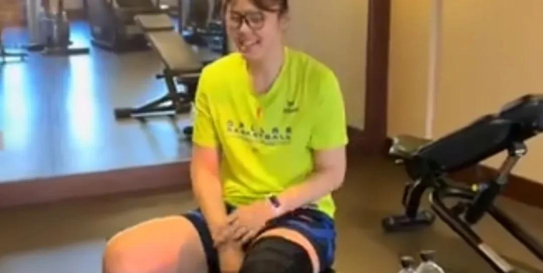 从李月汝的各种行动来看，她的膝盖十字韧带应该是轻微撕裂。李月汝之前因为膝盖十字