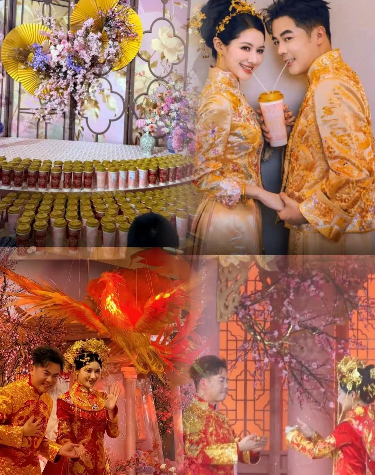 霸王茶姬老板这场世纪婚礼，真的越品越有滋味。​一边是豪掷千金，上海那一亿的