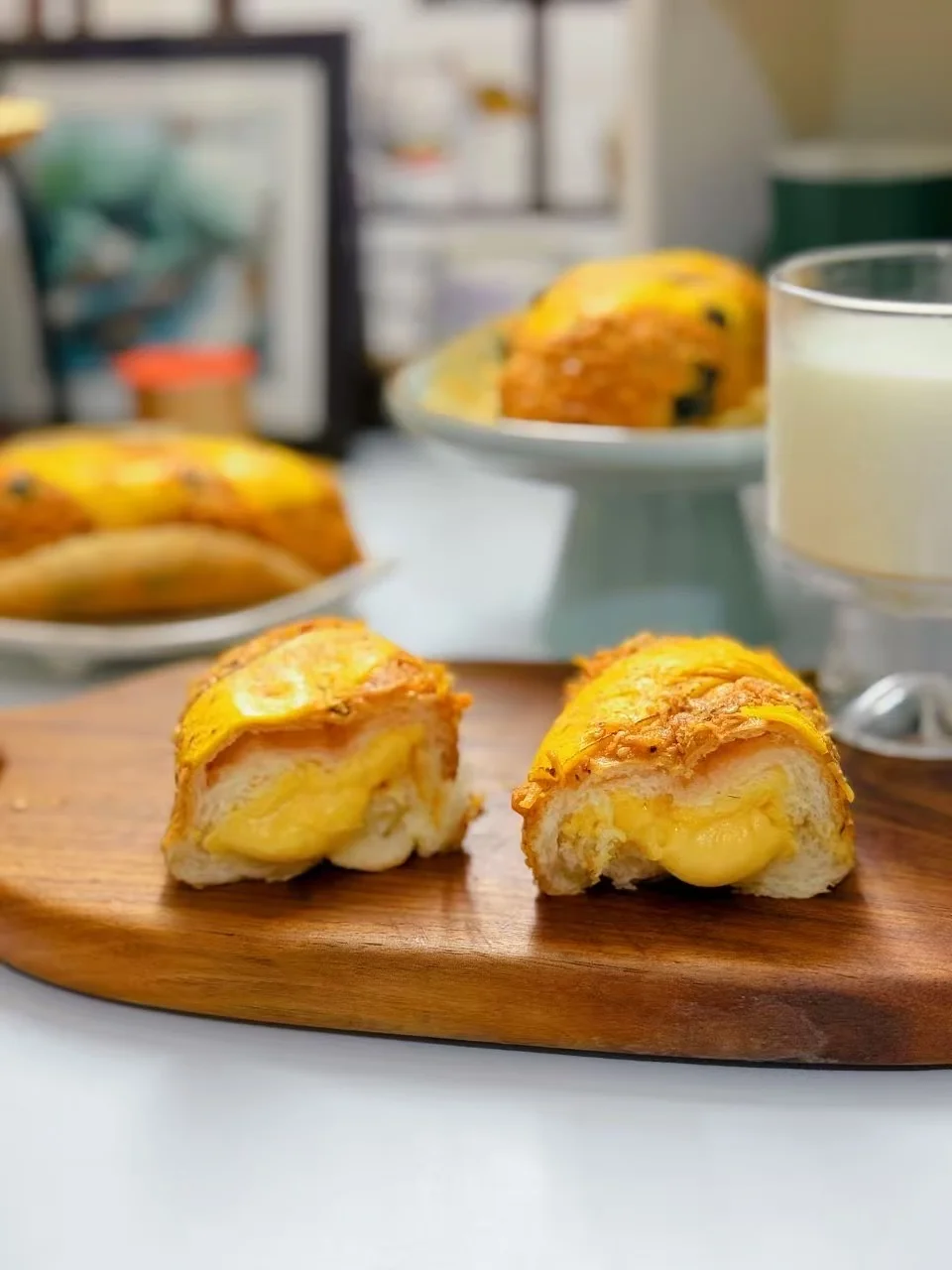 🍞盒马新品｜爆浆芝士肉松面包太绝了车达黄芝士海苔松松面包✨表层满满的海苔肉