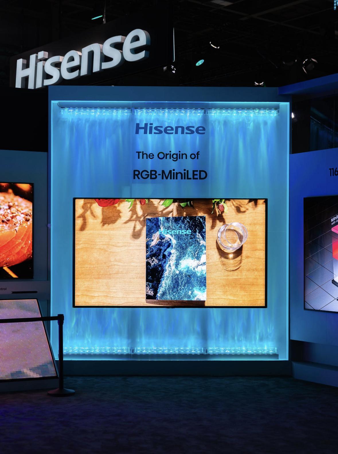 在德国IFA展上，海信RGB-MiniLED电视新品U7SPro