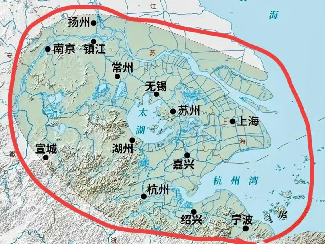 这一片绝对是我国最富裕的地方了。