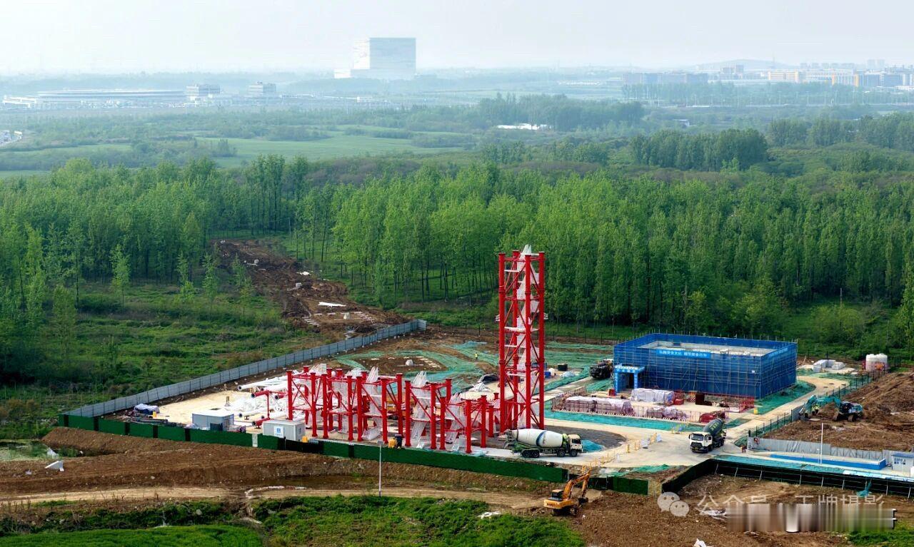 合肥最高科研地标——庐州塔建设进行中！庐州塔，全称为“400米大气环境气象梯