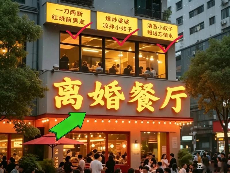 昆明冒出个“离婚餐厅”，火出圈了！翻开菜单，菜名字字戳心，像一把小刀划开藏