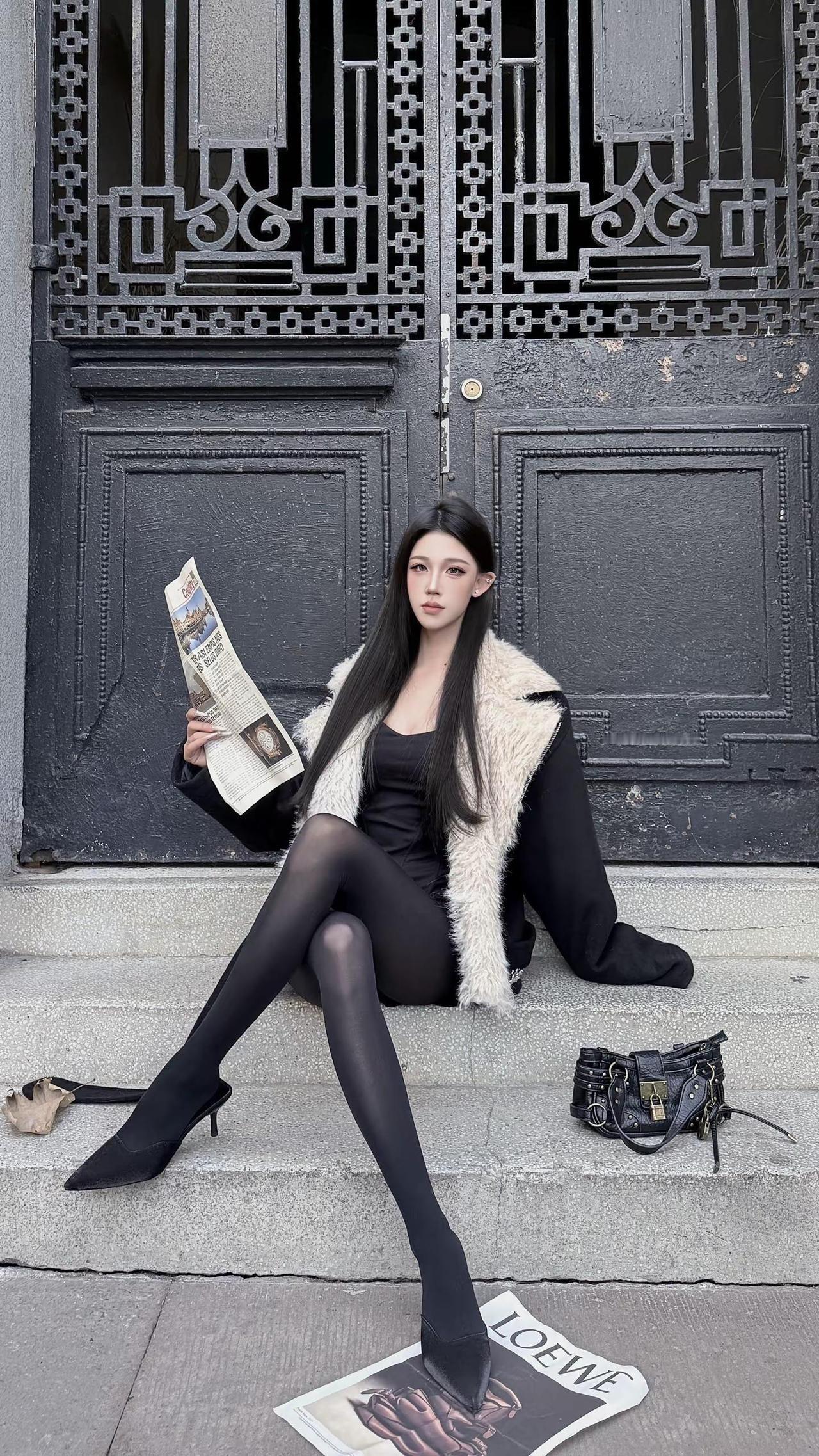 你说我身上很香？废话老娘喷的圣罗兰穿搭拍照姿势御姐