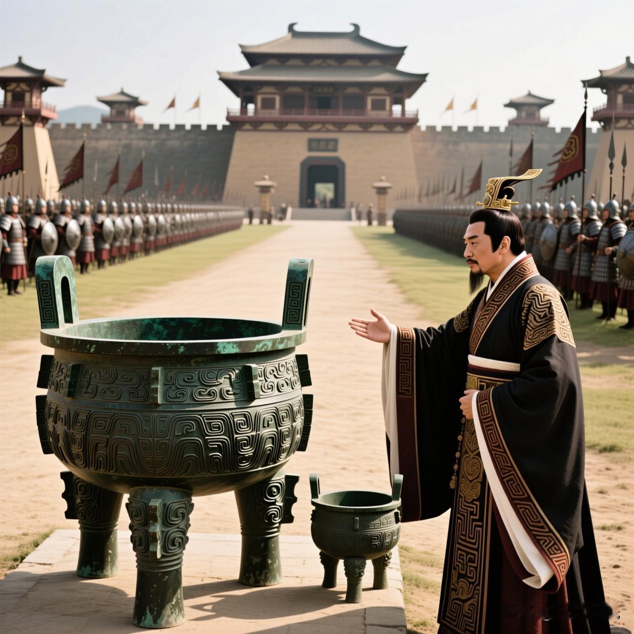 公元前606年，楚庄王熊旅在平定国内叛乱后，开始将目光投向北方。此时的楚国已非吴