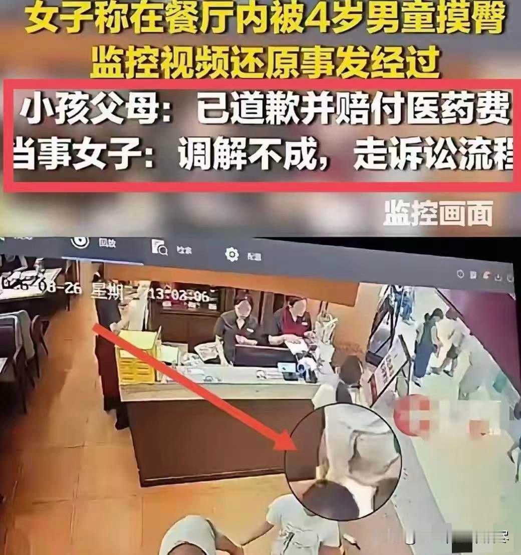 长沙餐厅碰瓷四岁小男孩的小仙女，可能会有以下几个结局：第一：四岁小男孩的家长