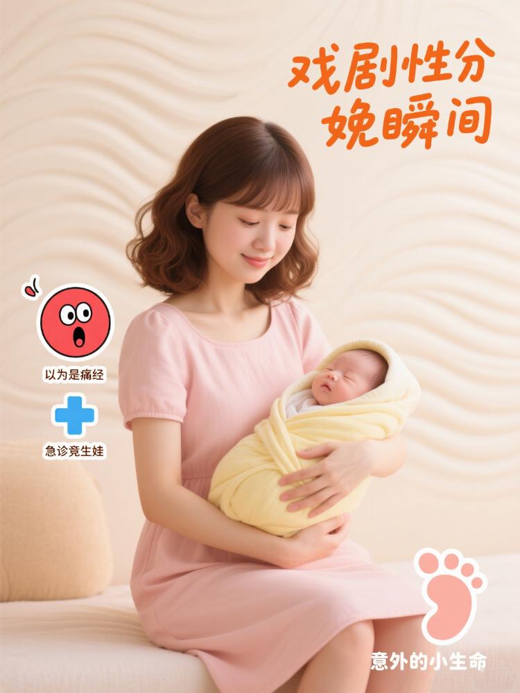 #女子因痛经去医院结果生了个娃#一位21岁的杭州姑娘捂着肚子冲进妇科诊室：“