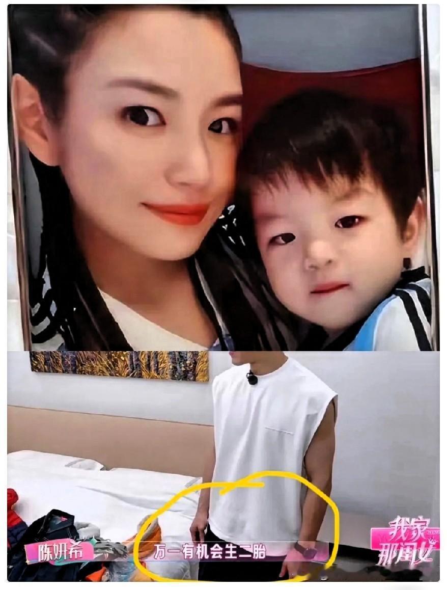 果然被我猜中了！陈妍希估计还是放不下陈晓，她在节目里说想要二胎的时候，眼睛里