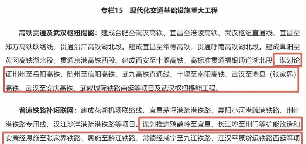 湖北“十五五”高铁再添7条谋划线！谁是下一条“开工王”？湖北“十五五”高铁