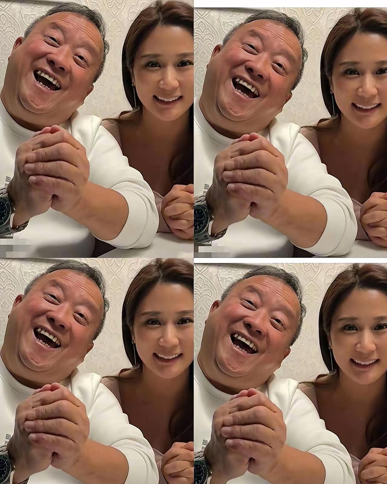 曾志伟真是个好干爹，不陪亲生女儿也要陪干女儿！干女儿也挺会来事的，一口一个干爹的