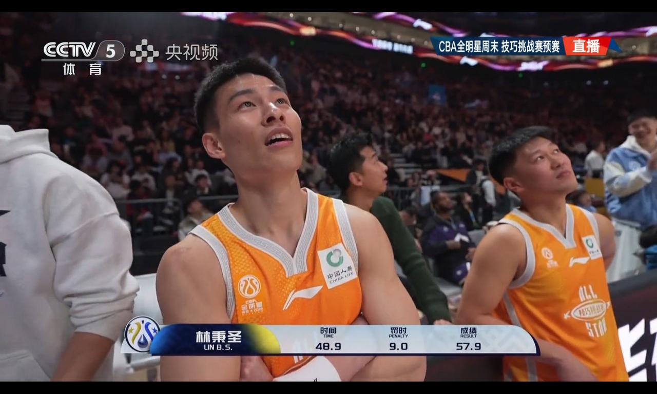 技巧挑战赛漏洞百出，徐杰三分球全中，不如一个不进的林秉圣冯敏敏时间都少于徐杰