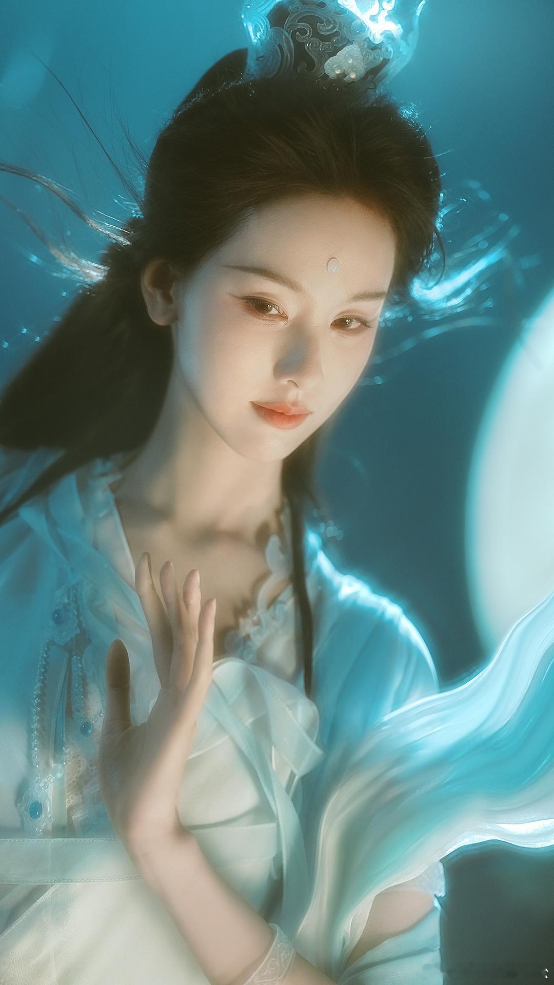 陈都灵玉面观音写真陈都灵往那一站就是仙～​​​