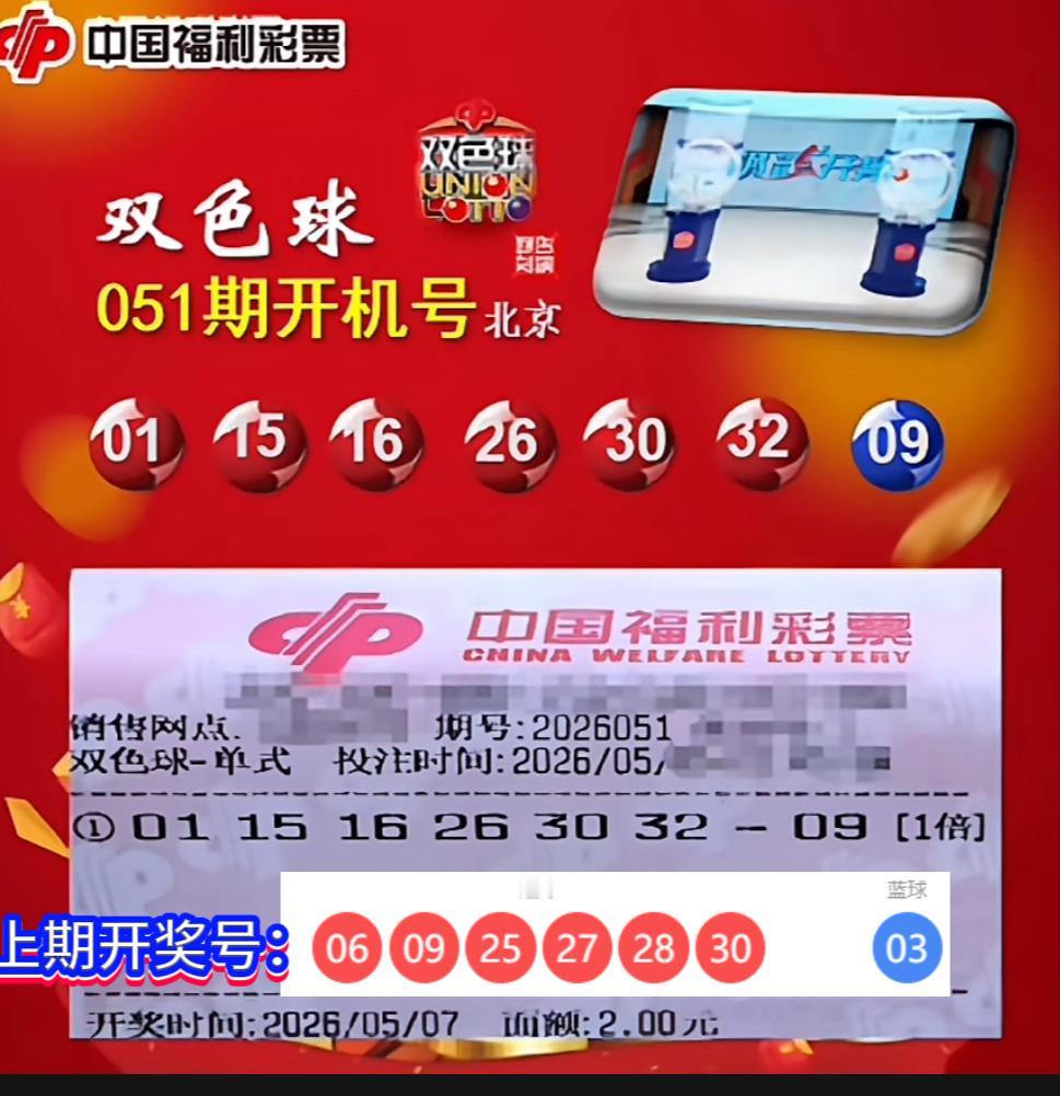 双色球26051期开机号出炉！红球三区分布有看点，蓝球09引关注，20260