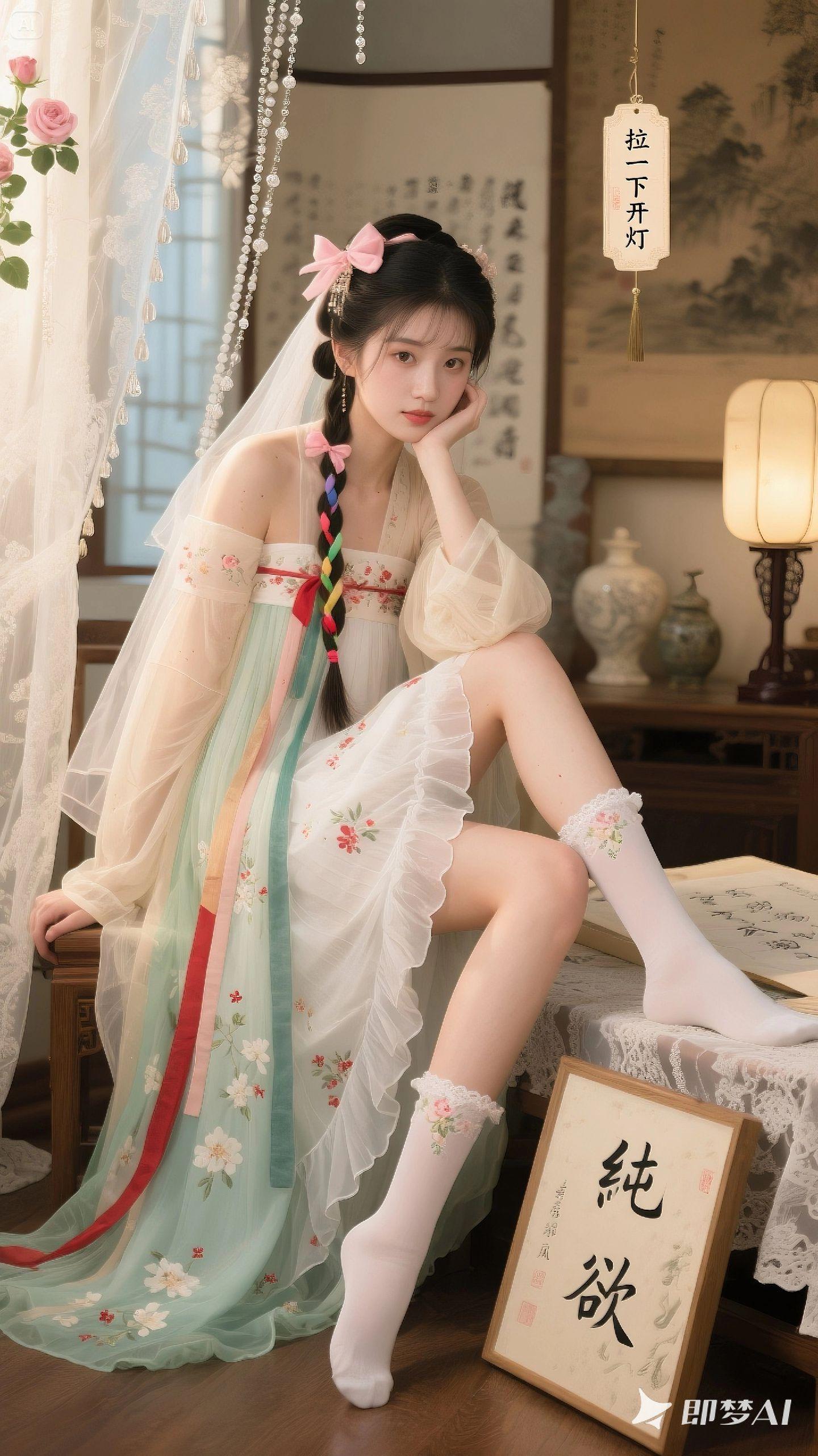是谁还没拍过汉服赏花 古风拍照 国风小姐姐 神明少女 玄幻