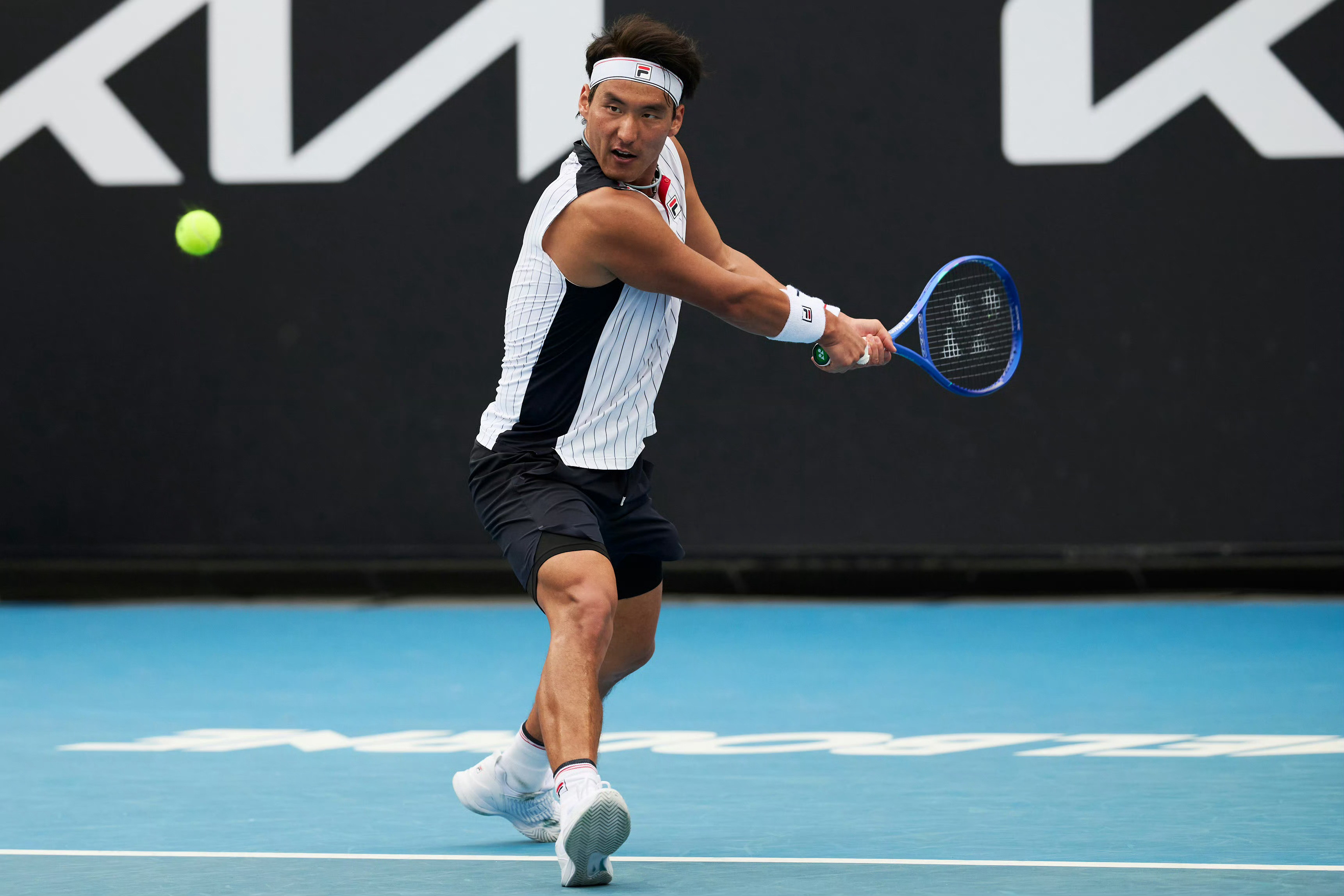 网球ATPCH50武宁挑战赛，孙发京5-7/6-4/7-5逆转涂辰立，夺得职