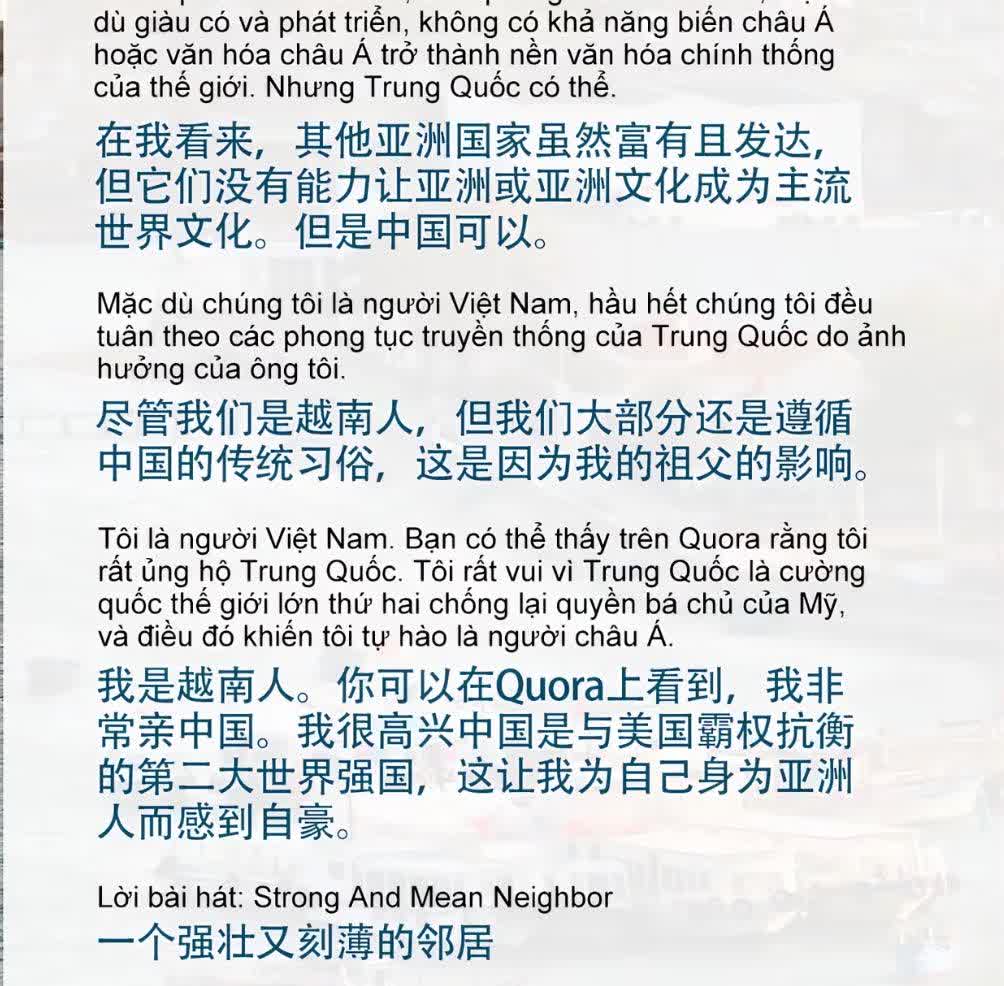 今天在外网社媒上看到一堆越南人聊天，他们对中日韩印等国家人民做出了点评，内容如下