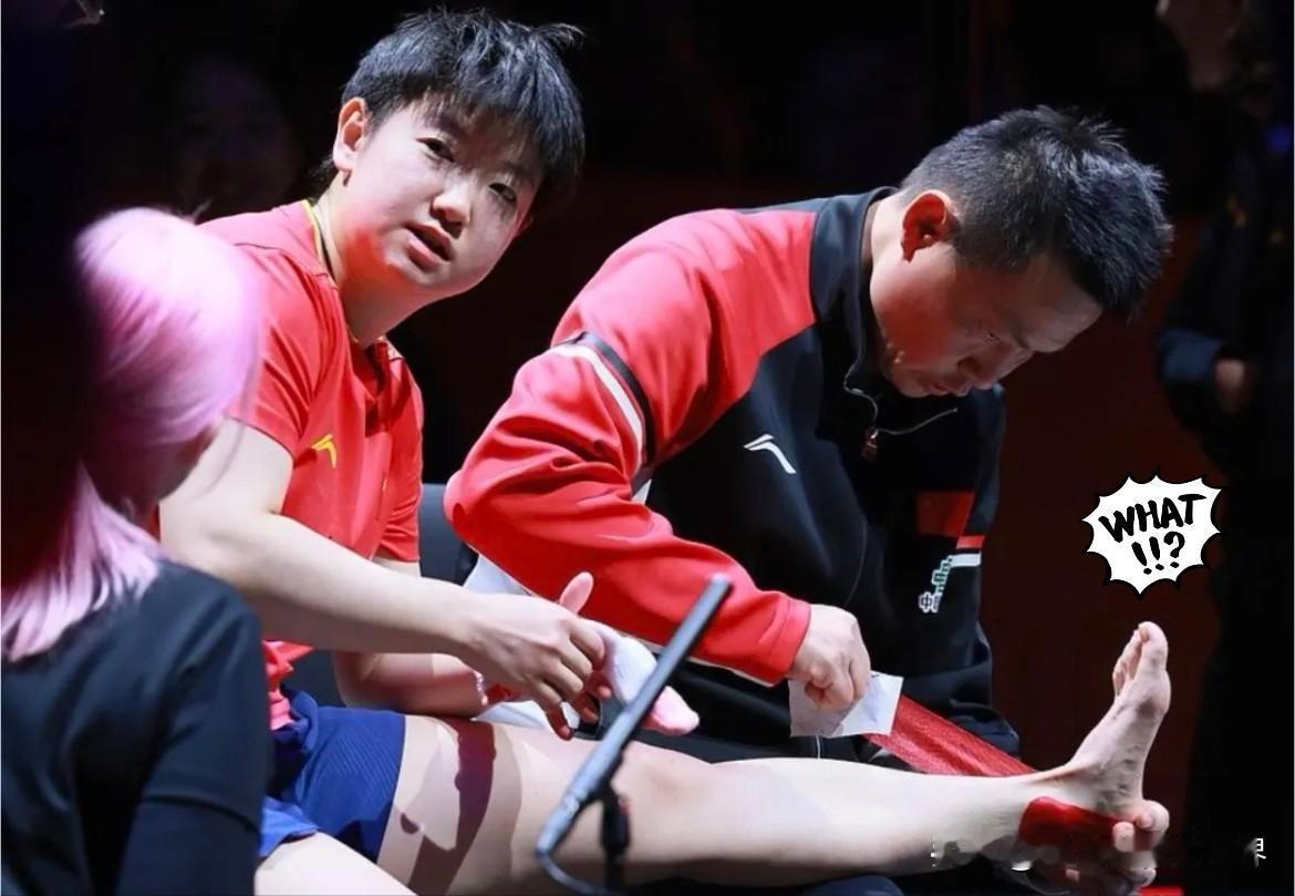 说实话，下午看到孙颖莎走路一瘸一拐的那段视频，心里真是不是滋味。明眼人都瞧