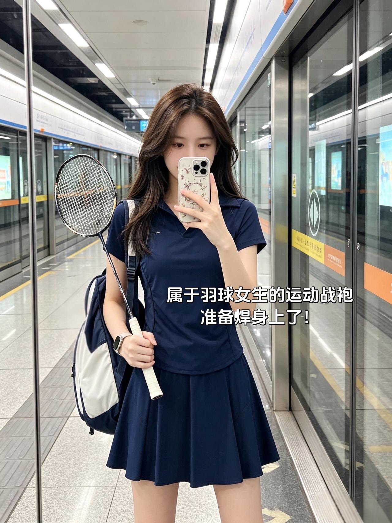 属于羽球女生的运动战袍准备焊身上了！