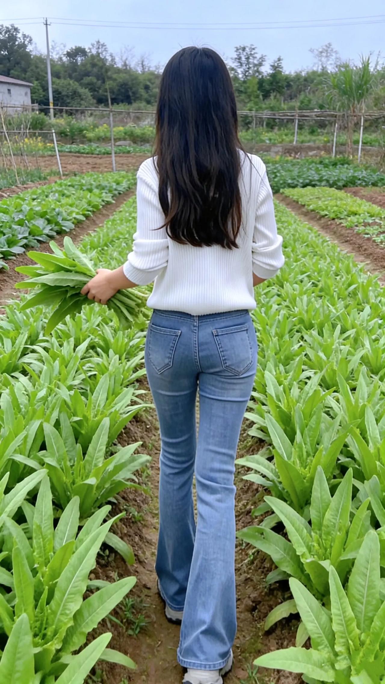 田园生活，采摘新鲜蔬菜，感受大自然的美好！🌿🌱