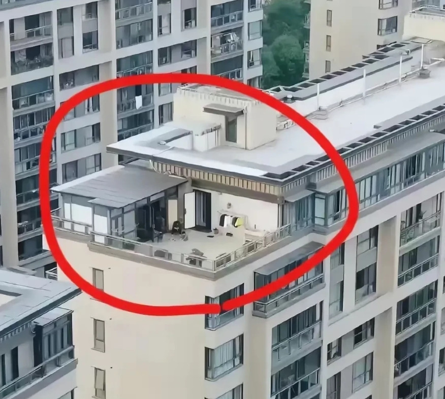 重庆这名女子拍下的画面确实让人眼前一亮——顶楼阳台变身绿意盎然的秘密花园，藤编吊