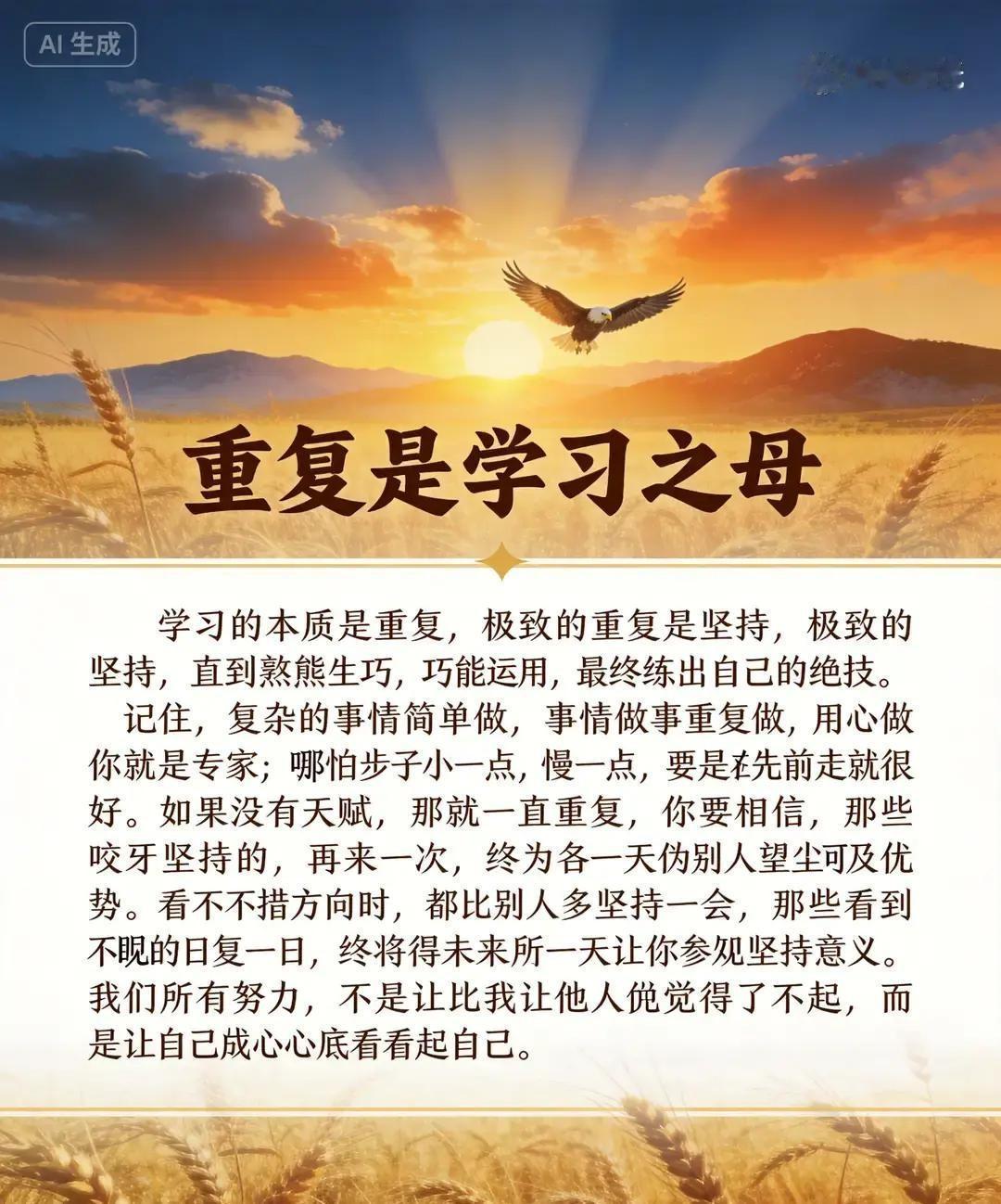 真正拉开差距的，不是聪明一时，而是把一件事反复做到极致。很多人以为，学会一件