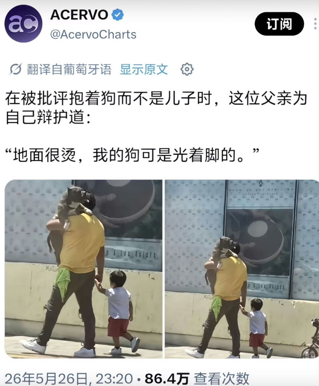 谁能想一下今天地面会有多烫