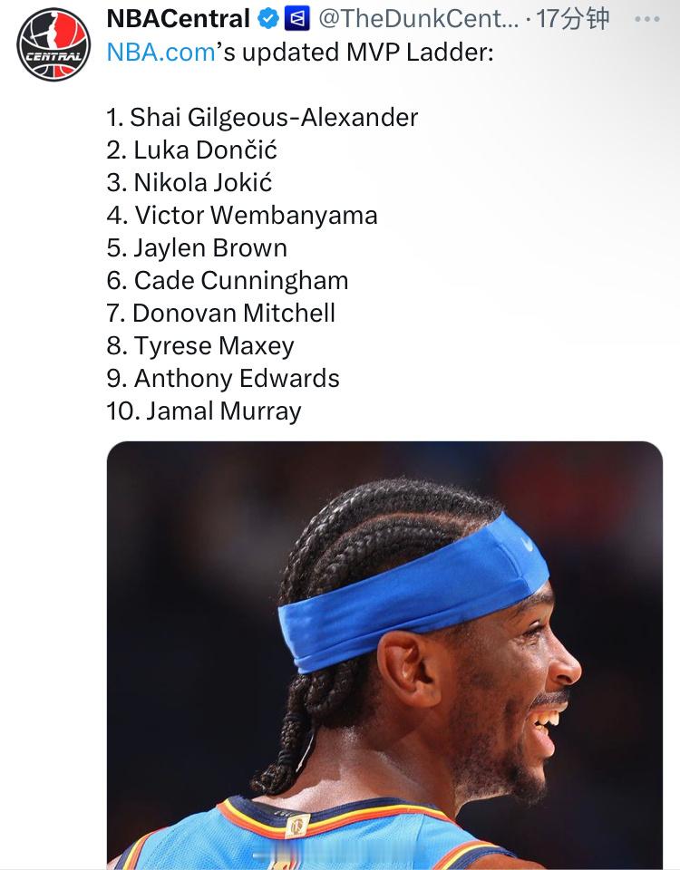最新一期的MVP榜，看看就行！杜兰特场均得到26.5分，三分球命中率、罚球命