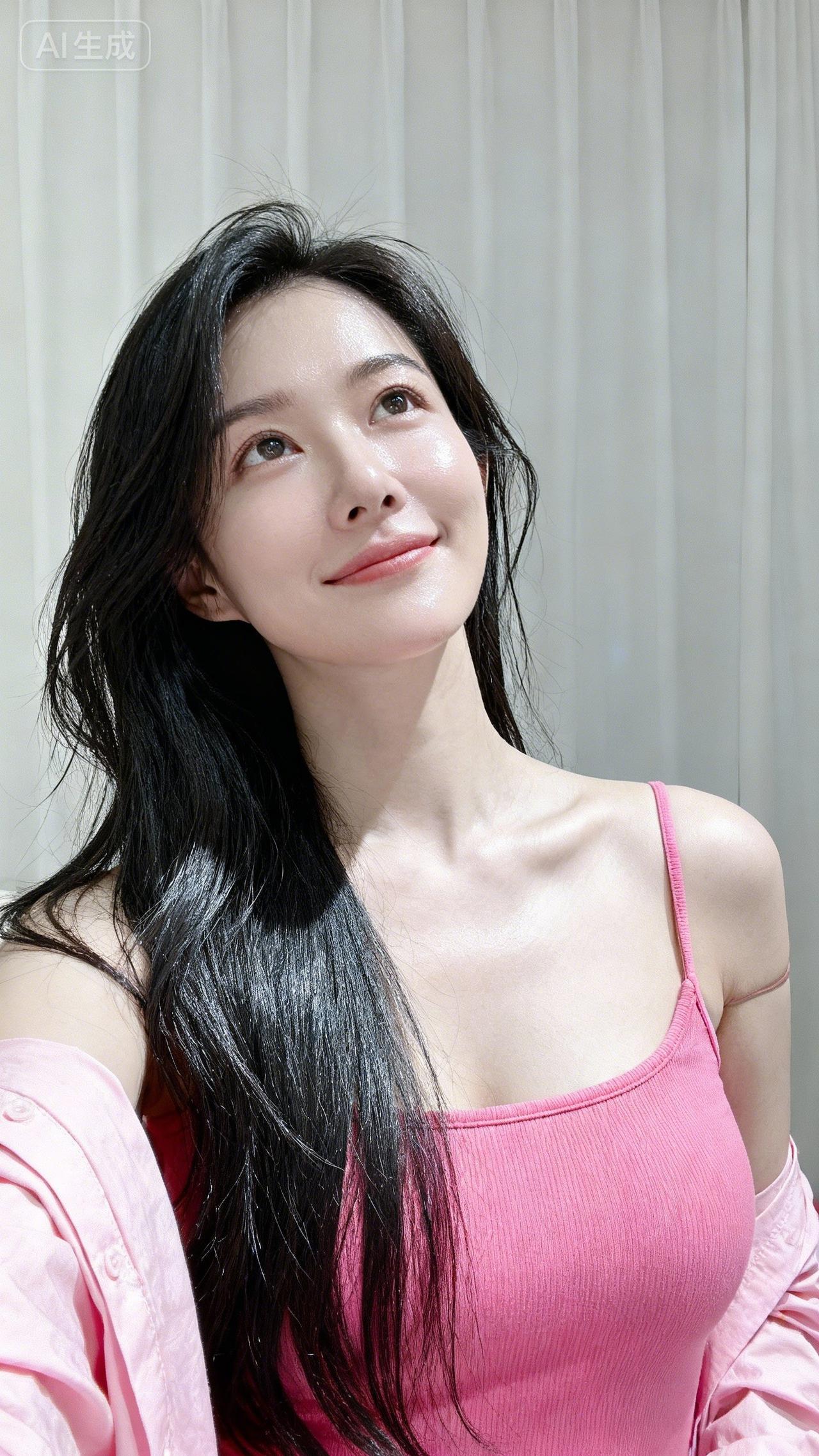 粉衣美人笑，春风满面来。微胖身材该怎么穿搭吊带好看的吊带裙搭配有哪些胖一点