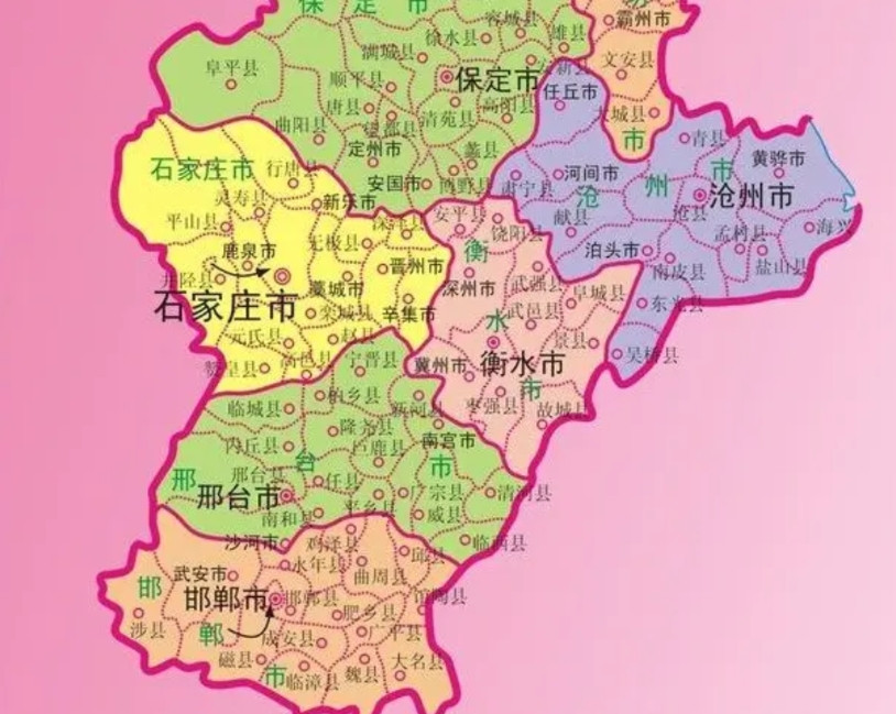 为什么河北南部大量的小县不合并？观察了河北地图，发现南部地区大多是人口一二十万